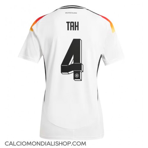 Maglie da calcio Germania Jonathan Tah #4 Prima Maglia Europei 2024 Manica Corta